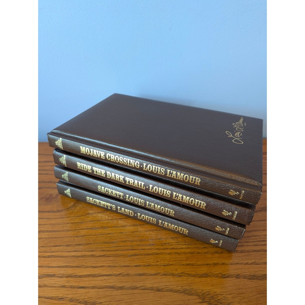 Louis L'Amour Leatherette Collection Hardcover Book Set 4 Sackett's Land - Picture 3 of 8
